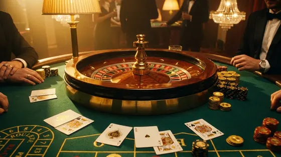 Gold365 live-dealer casino studio with a croupier dealing at a premium table